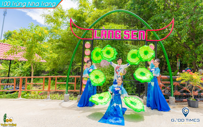 Làng sen tắm bùn Trăm Trứng Nha Trang